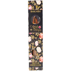 Banjara Cristal Gemas Incense Sticks - Tiger's Eye Cinnamon & Clove