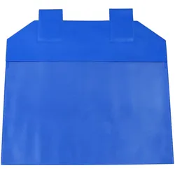 10 Gitterboxtaschen mit Magnetverschluss Querformat | A5, Weich-PVC, blau
