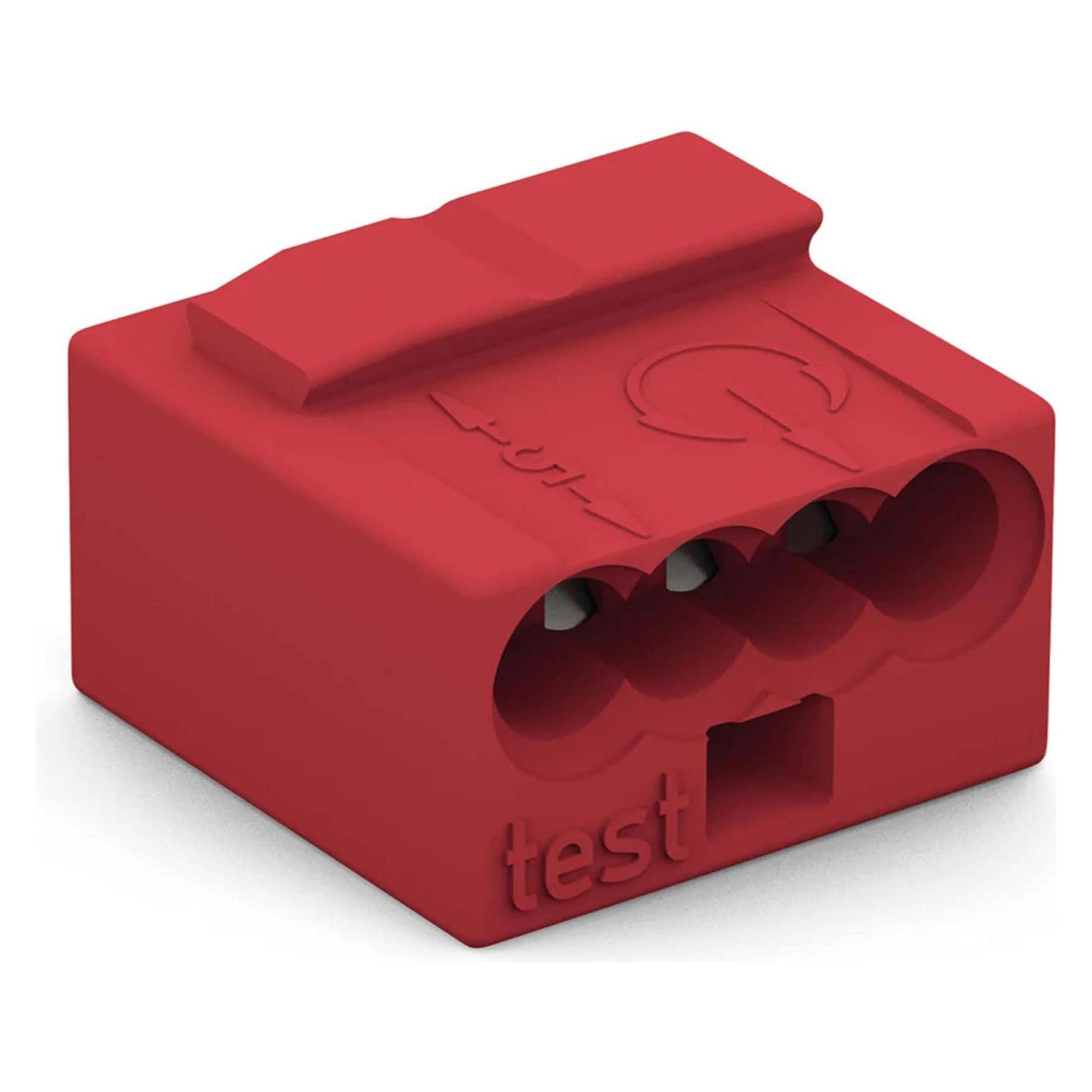 Wago Steckklemme Micro-Wago 4-fach rot (243-804)