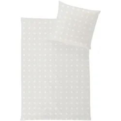 Hefel Luxus »Würfel« Tencel Bettwäsche elfenbein 7300/010 Bettbezug (Bettwäsche) / 200x220 cm