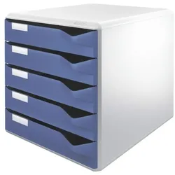 Leitz Schubladenbox 5280 »Post-Set« blau, 28.5x29x35.5 cm