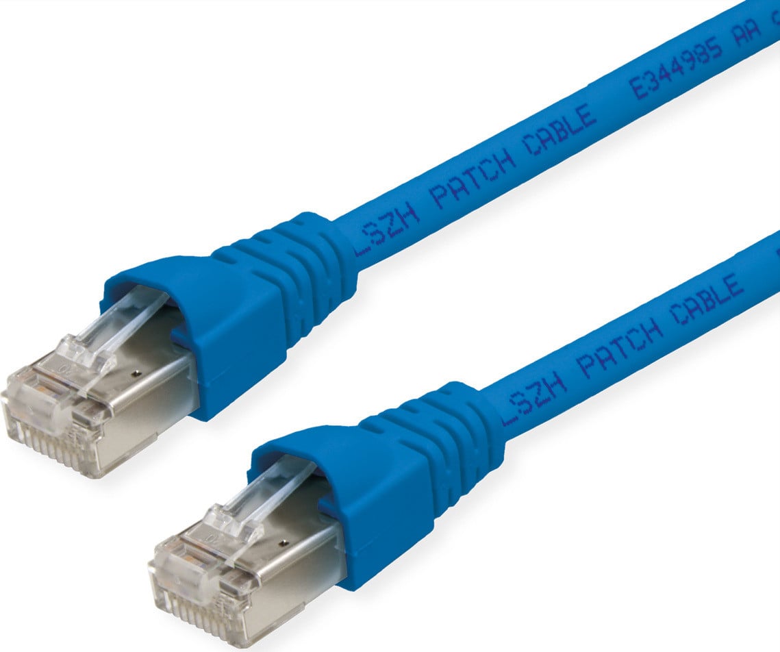 Telegärtner Cat.6A Ethernet/LAN patchkabel, blauw, 5,0 meter