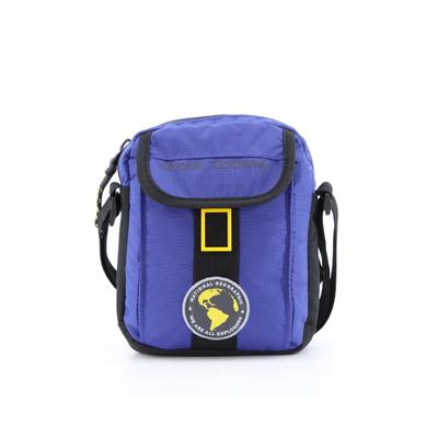 Schultertasche NATIONAL GEOGRAPHIC "New Explorer", Damen, Gr. B/H/T: 6cm x 18cm x 13cm, blau, Nylon, Taschen Schultertasche, Ripstop
