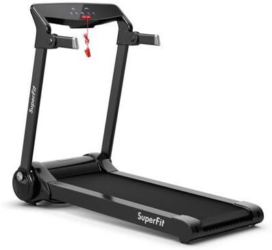 Costway 3HP Electric Folding Treadmill with Bluetooth Speaker-Silver