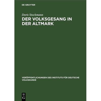Der Volksgesang in der Altmark -