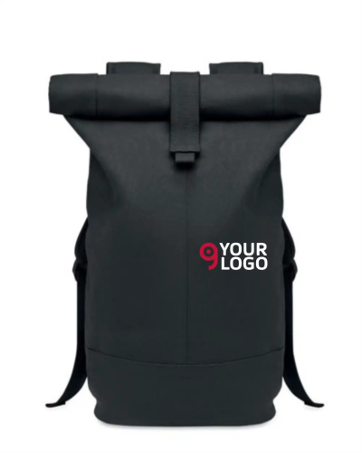 ZURICH ROLL zaino rolltop canvas 340g con schienale imbottito Personalizzate o neutre