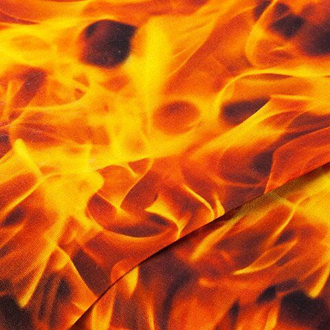 Baumwollstoff-Digitaldruck "Feuer", Serie Ria
