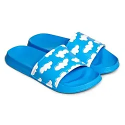 Happy Socks Cloudy Pool Slide Blau Muster Gr 42/43