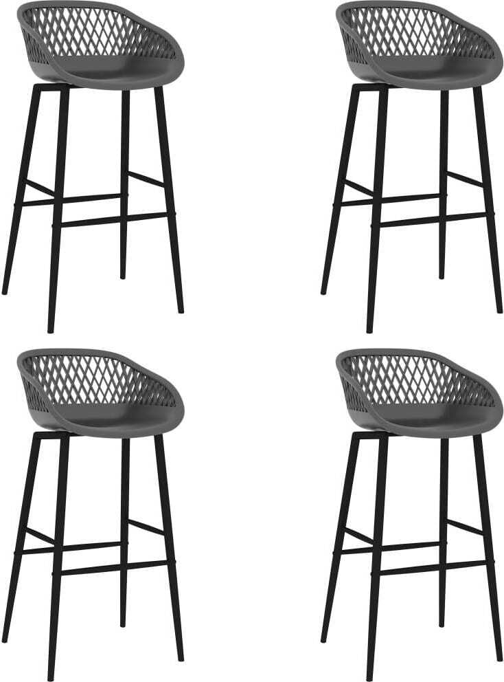 Prolenta Barkrukken set van 4 grijs