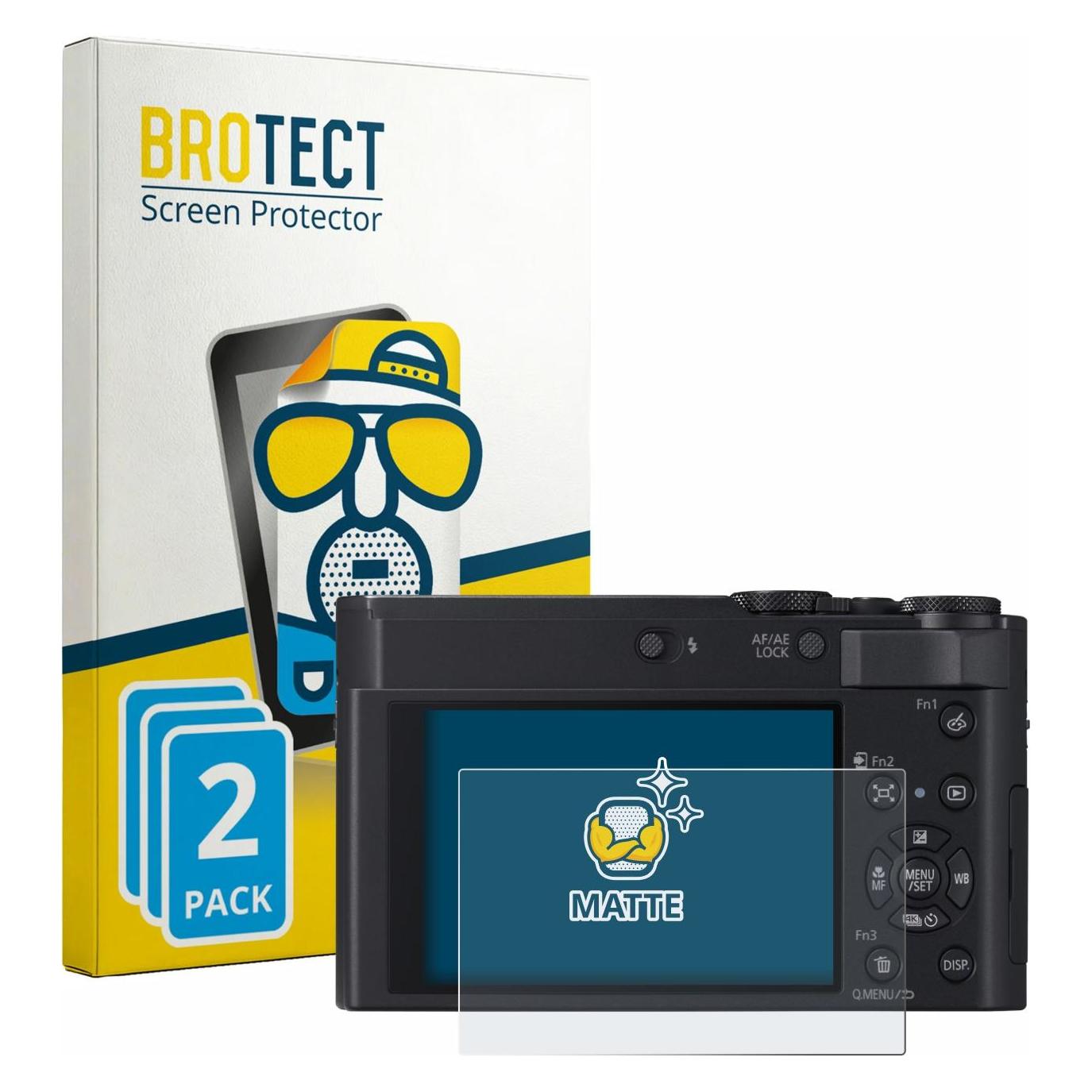Brotect Entspiegelungsfolie für Panasonic Lumix DC-TZ300 Displayschutz Displayschutzfolie Folie Matt (1962797)
