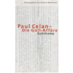 Paul Celan, Die Goll-Affäre, Fachbücher von Barbara Wiedemann