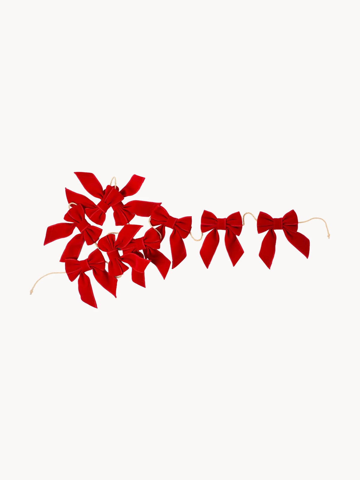 Vondels Kerstslinger Bows van fluweel