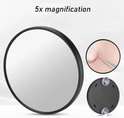 Uplift Picks Portable Magnifying Makeup Mirror With Suction Cup 5x