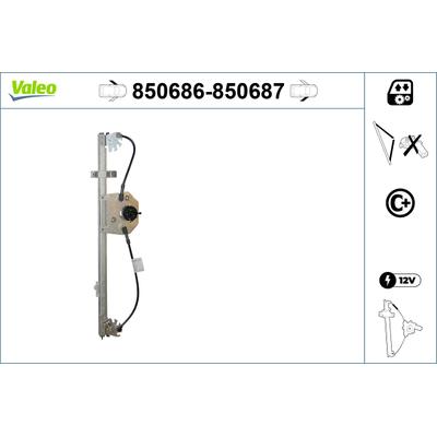 VALEO Fensterheber 850686 vorne links für Fiat Iveco Peugeot