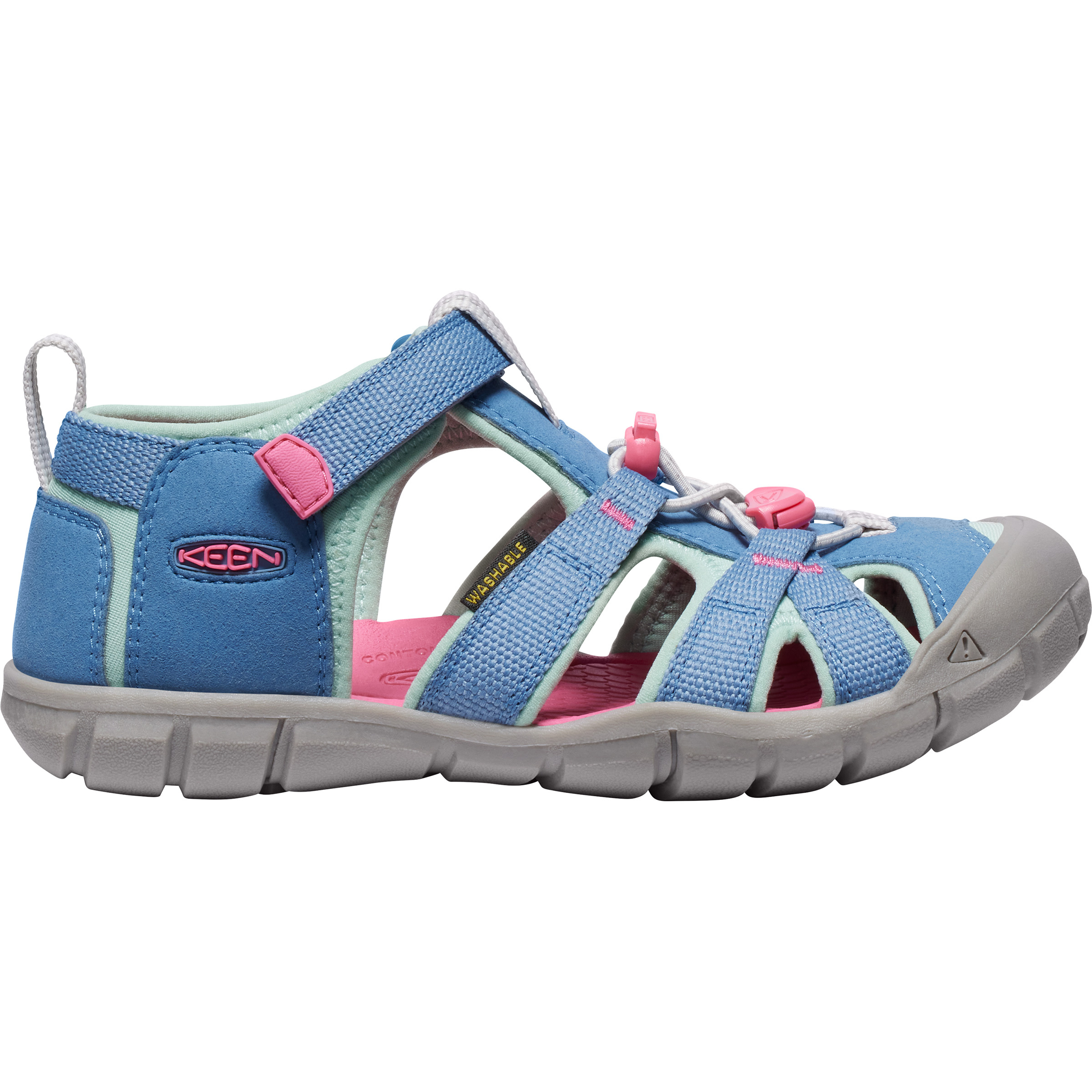 Keen Seacamp II CNX Sandale Kinder Sandalen blau Größe 35 Lifestyle Schnell trocknend