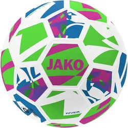 JAKO River 350g Leicht-Fußball Kinder 674 - weiß/neongrün/pink, 350g 4