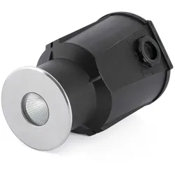 Faro Outdoor LED Boden-Einbauleuchte TARO, IP67 IK08, Ø 5.5cm / 9cm, 7W 3000K 280lm 30°, Seeluft-resistent, befahrbar bis 600kg FAR-70449