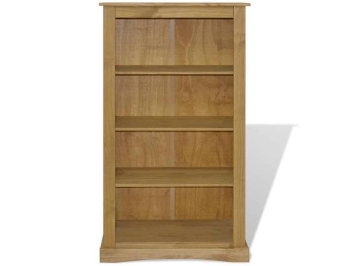 Bibliothèque - GENERIQUE - Corona Range - Pin ciré massif - 4 étagères - 81x29x150 cm