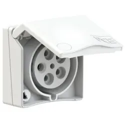 PCE 855-9v CEE-Anbausteckdose Design 32A 5p 9h IP44 (weiß) 8559v