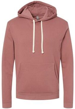 Next Level 9303 Santa Barbara Hoodie Sweatshirt in Mauve size 2XL   80/20 Cotton/Polyester NL9303