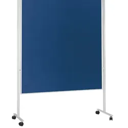 magnetoplan mobile Kommunikationswand - Filz blau