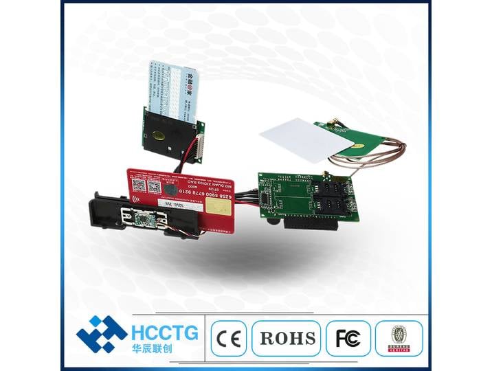 Module de lecteur RFID NFC de carte à puce IC magnétique 3 en 1 avec PSAM HCC-T10-DC3