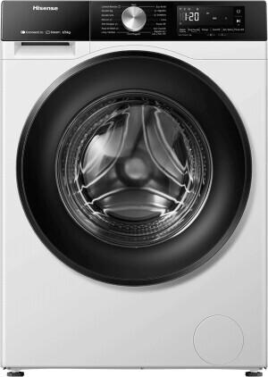 Hisense Freistehend Waschtrockner, 8 kg, 1400 U/min., Frontlader, Freistehend, Schwarz, Links, Schwarz, Schwarz