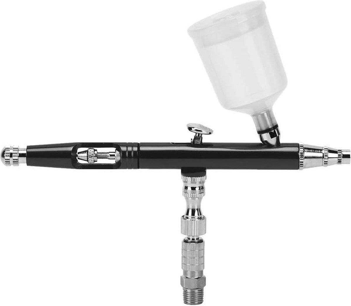 Spuitpistool Airbrush Mini Set voor schilderen en kleuren - Zwart
