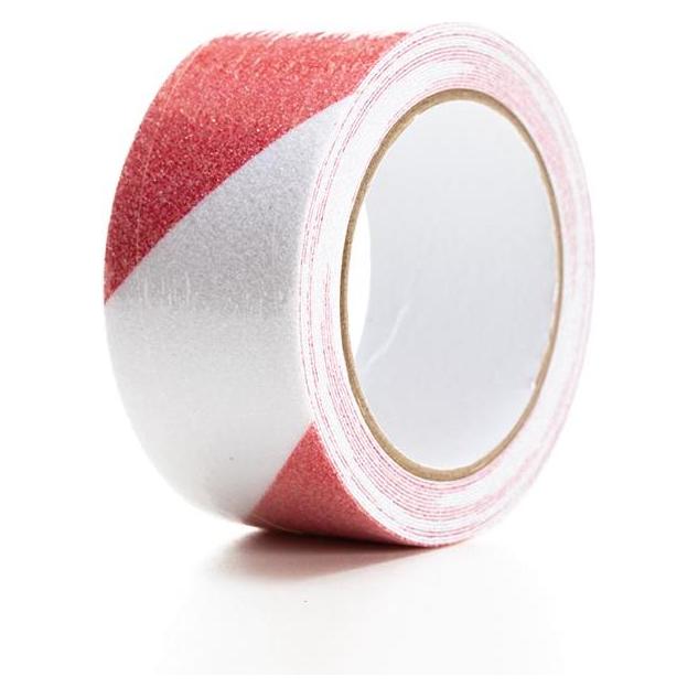 Perel Anti-Rutsch-Band 5cm x 5m - Rot/Weiss (50 mm) (PT-AS5X5RW)