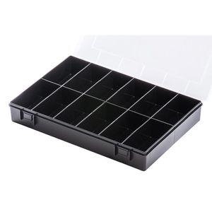 Hünersdorff Sortimentskasten PP-CLASSIC, 611810, 33,5 x 5,5 x 22,5cm, Kunststoff, mit 12 Fächern