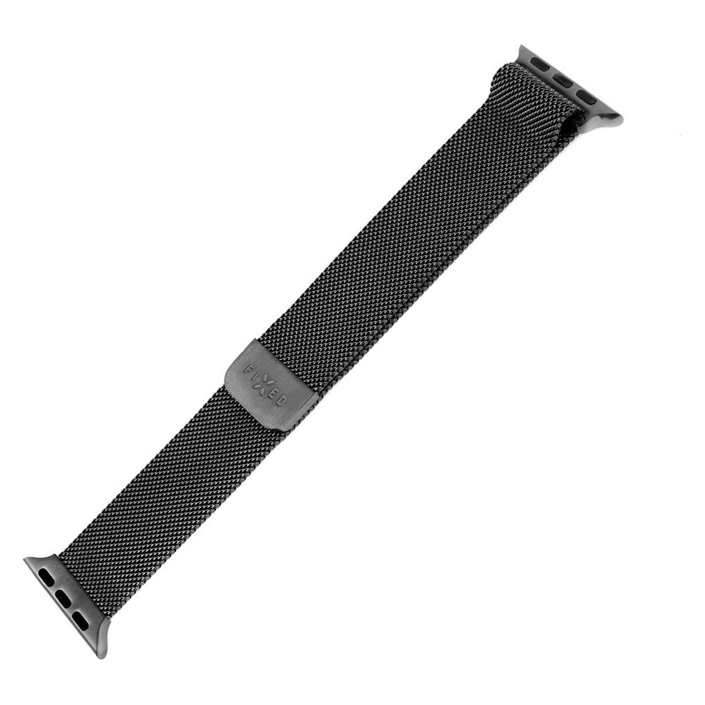 Fixed Mesh metal rem til Apple Watch 42/44/45/49mm Sort (42 mm, 44 mm, 45 mm, 49 mm, Metall, Stainless Steel) (FIXMEST-434-BK)