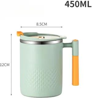 All Categories Goods Heat Resistant Double Wall Stainless Steel Coffee Mug, 304 Steel Thermos, Leak Proof Lid, And Handle green