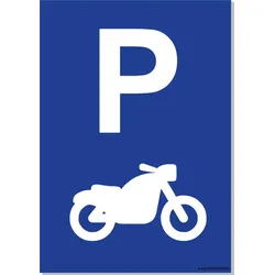 CombiCraft Schild 'Motorrad Parkplatz' - 21x30 cm