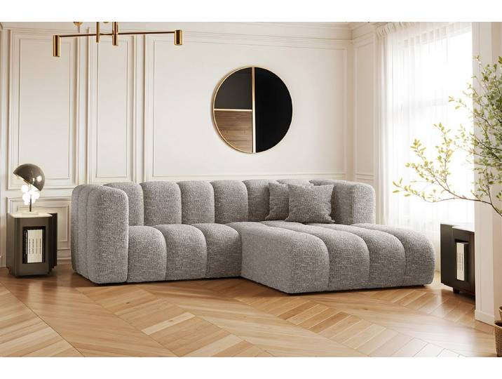 Kaiser Möbel Ecksofa L-form Sofa Grand Modular Stoff Haga und Salvador, Große Auswahl an Farben, moderner Stil, modular