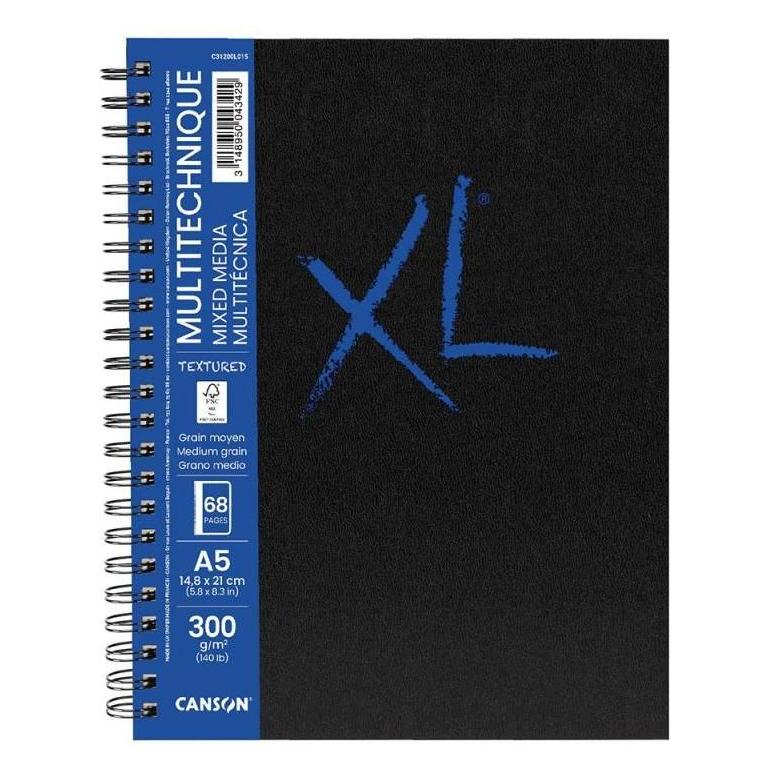 Canson Skizzenbuch XL Book Mixed Media (A5, Speziallineatur) (C31200L015)