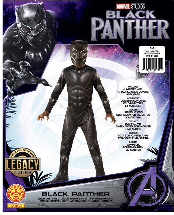 Déguisement classique Black Panther 7-8 ans - Rubies