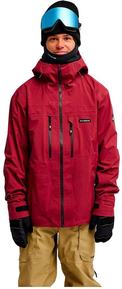 Quiksilver  - Highline Pro 3 Layers Oxblood Red - L - Blouson Ski