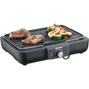 Severin Elektrogrill PG8556, 2300 Watt, Tischgrill, Grillfläche 37 x 29 cm