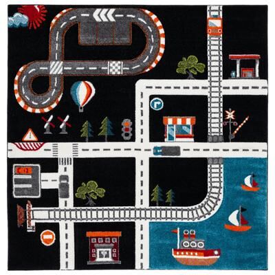 SAFAVIEH Carousel Kids Koika Neighborhood Road Rug