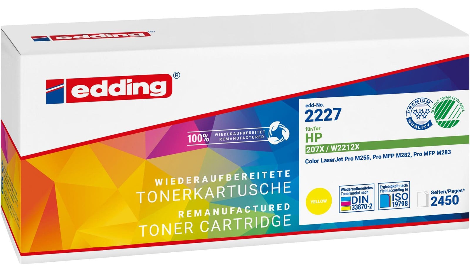 Edding Toner 18-2227 compatibel met HP W2212X geel