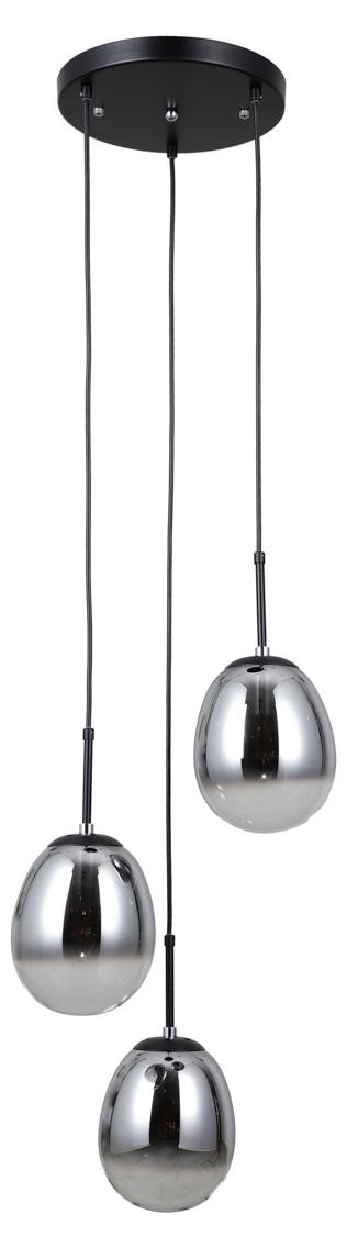 Italux MEOLO PND-40825-3-BK hanglamp zwart