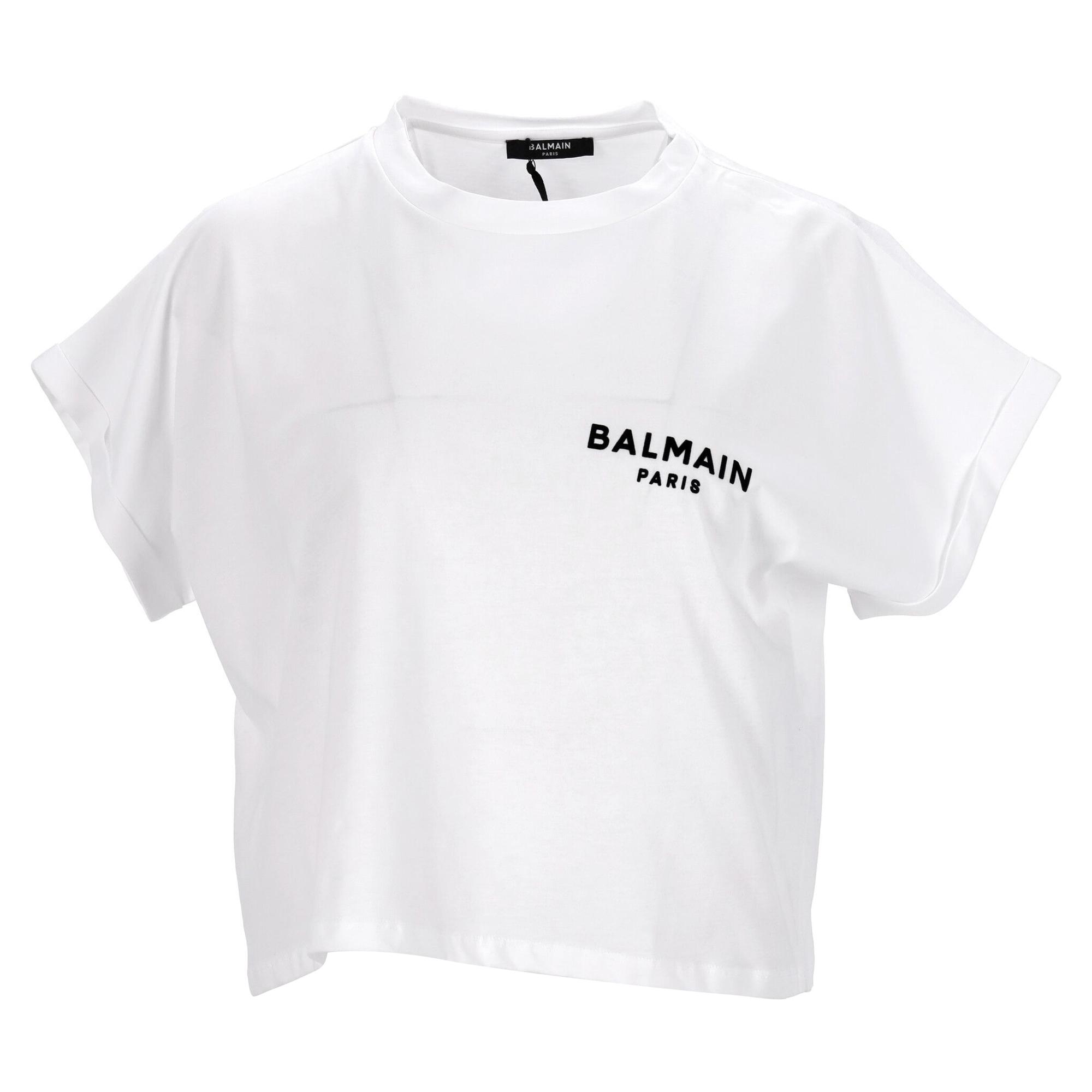 Balmain Crop-Top in Weiß