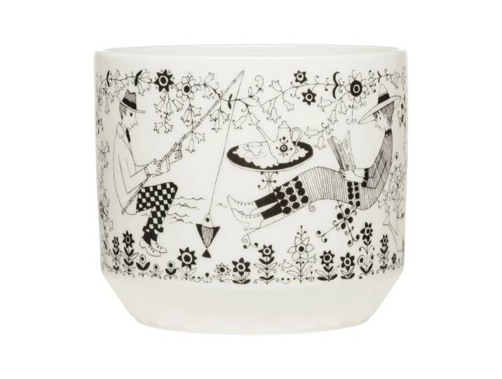 Arabia Pot Emilia Ø14 cm Noir-blanc