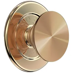 PopSockets ​​​​​​​​​​​​ runder Telefongriff kompatibel mit MagSafe, Adapterring im Lieferumfang entha, Smartphone Halterung, Gold