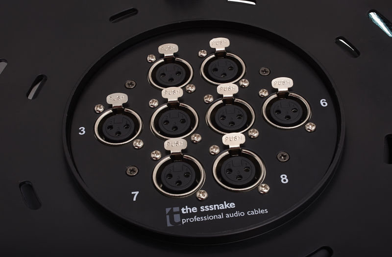 the sssnake MCT 8 Multicore on Drum