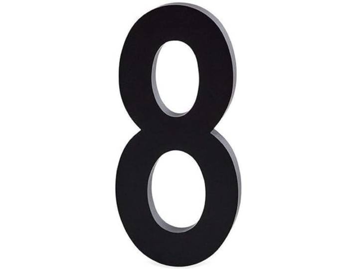 Design Letters huisnummer RVS zwart 5cm/10cm deurnummer huisnummer Gepersonaliseerd deurbord Montageschroeven en tape apart verkrijgbaar Afmeting 10cm