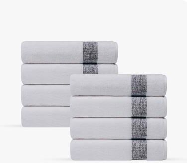 Depera Home Pera 8 pcs Turkish Wash Towels Set