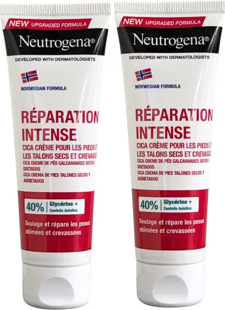 Neutrogena Intense Repair Creme Pés Calcanhares Gretados 2x50ml