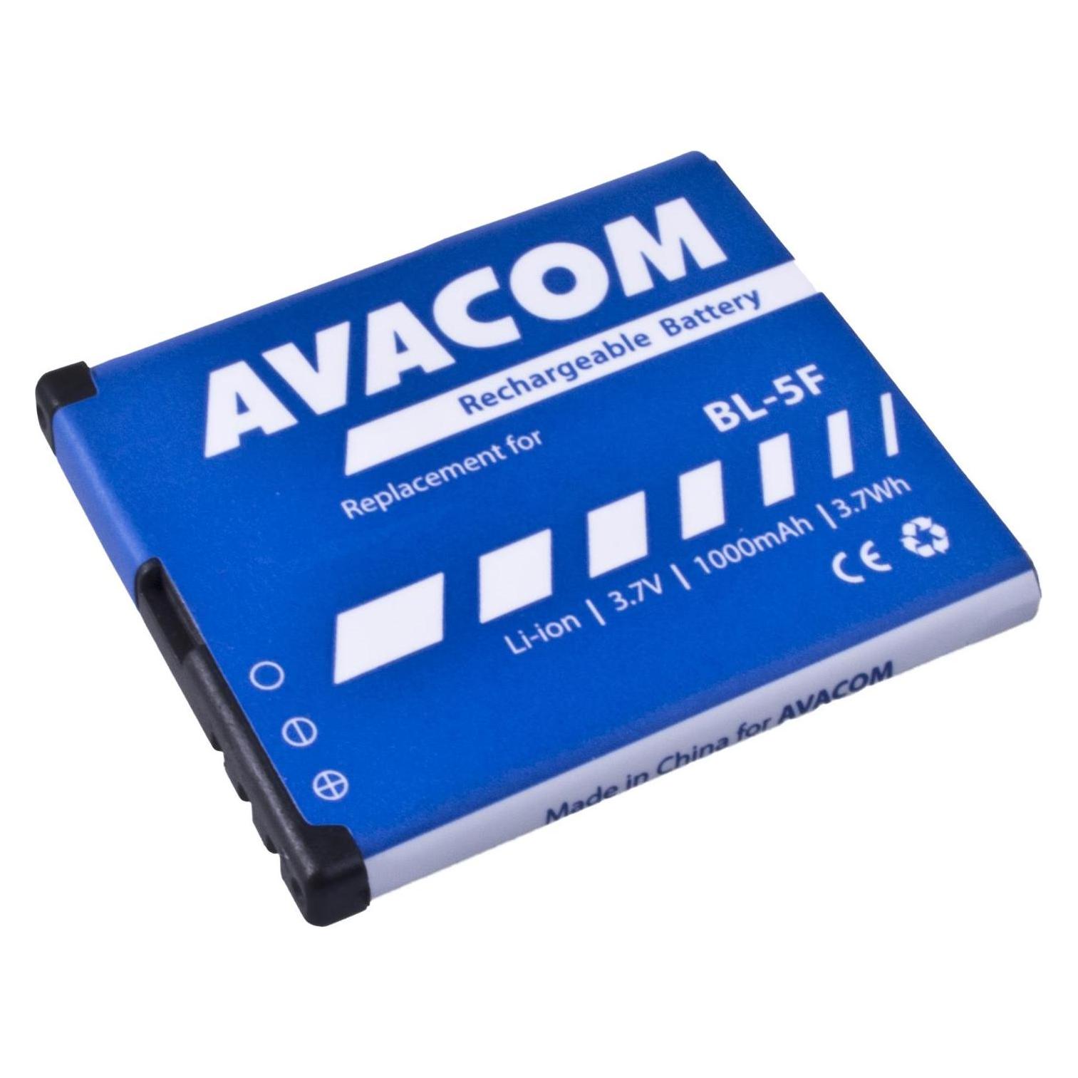 Avacom Baterie GSNO-BL5F-S1000A do mobilu Nokia N95, E65, Li-Ion (náhrada BL-5F) (GSNO-BL5F-S1000A)