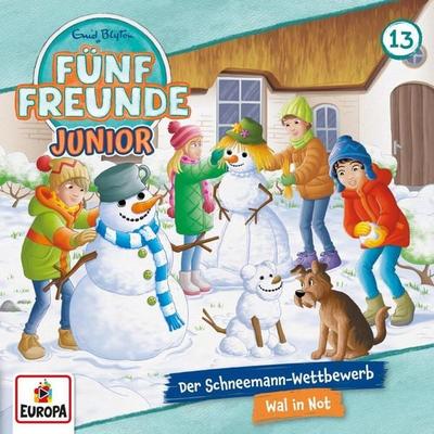 Fünf Freunde Junior 13: Der Schneemann-Wettbewerb / Wal in Not - , CD, 0198029225020